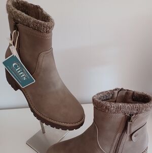 Women's Tan Ankle Boots Cliff Boots
